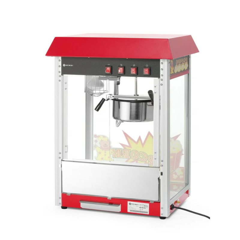 Popcorn-Maschine mit Mischsystem – robust & effizient | hendi