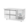 Réfrigérateur comptoir 280L 4 tiroirs – inox Arktic
