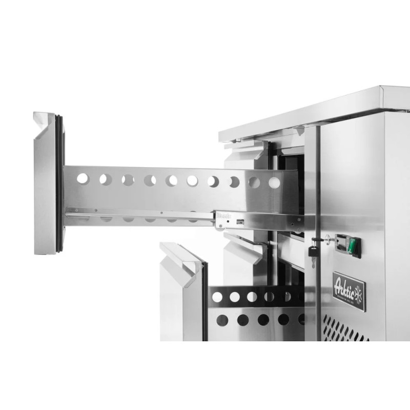 Réfrigérateur comptoir 280L 4 tiroirs – inox Arktic