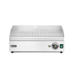 Grillplatte gerillt mit Temperaturregelung – Hendi 444x526 mm