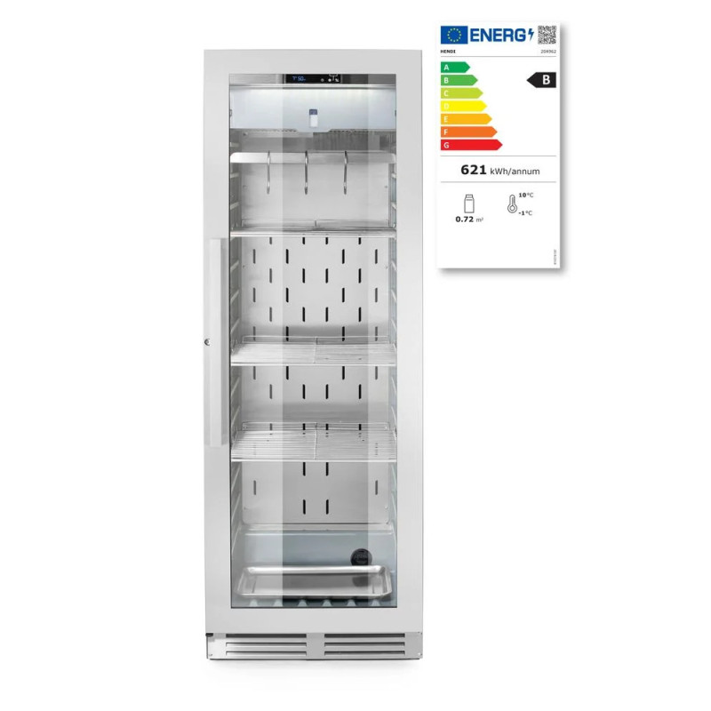 Fleischreifeschrank mit Edelstahlgehäuse 352L | hendi