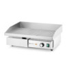 Grill rainuré acier inox 3000W – hendi 154984