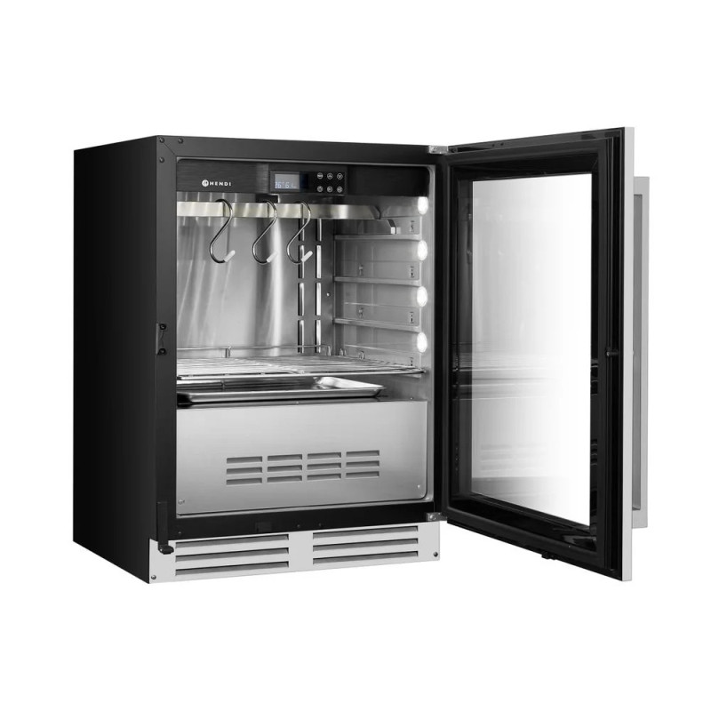 Untertisch-Fleischreifeschrank mit Edelstahl – Hendi 221426