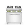 Gas Cooker 4-Burner with GN 1/1 Oven – hendi 800x722x900 mm