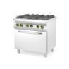 Cuisinière gaz 4 feux avec four convection GN 1/1 – hendi