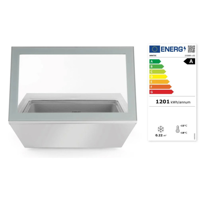 Vitrine réfrigérée négative crème glacée – -25°C | arktic