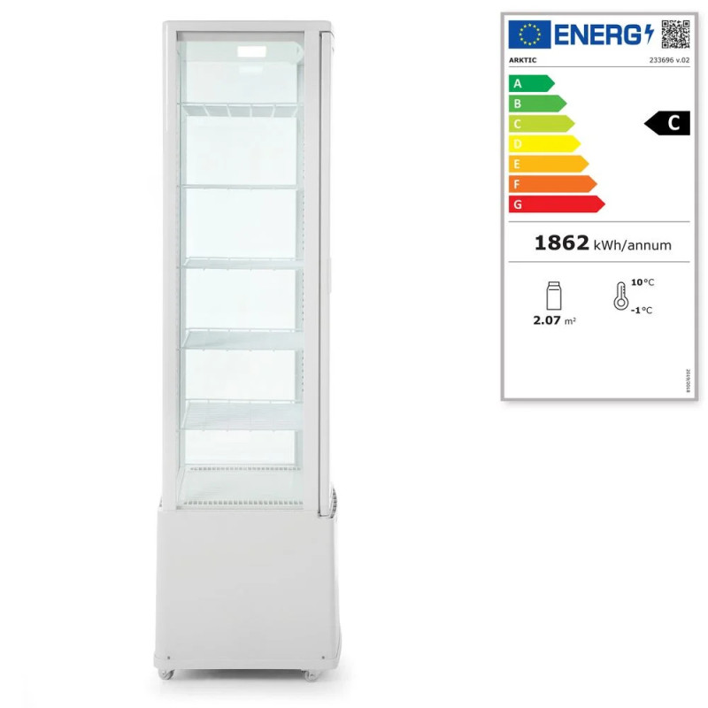 Refrigerated Display Cabinet 270L – Adjustable Shelves | arktic