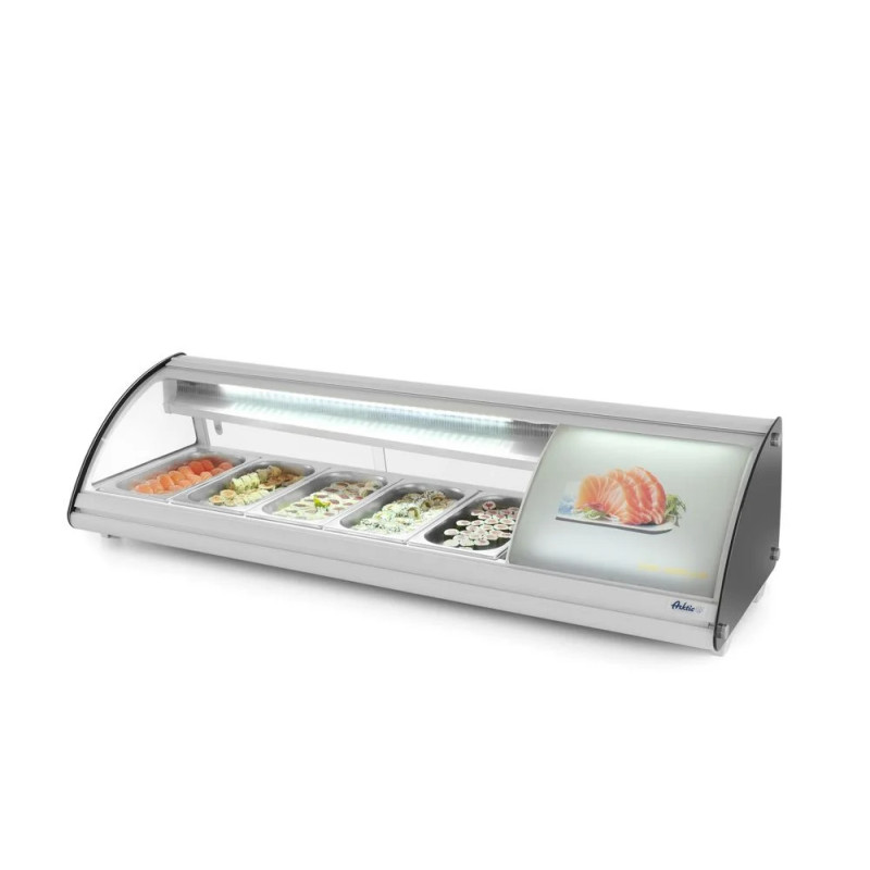 Sushi-Vitrine 5x GN 1/3 – Kühlung 0-6 °C | arktic