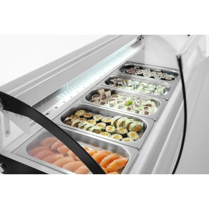 Sushi-Vitrine 5x GN 1/3 – Kühlung 0-6 °C | arktic