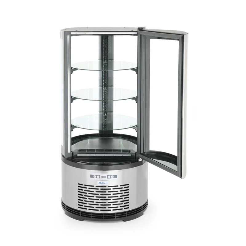 Vitrine pâtisserie ronde réfrigérée 100L – arktic