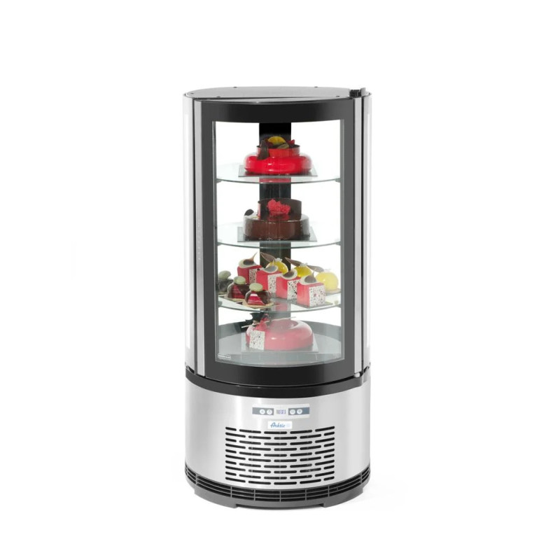 Vitrine pâtisserie ronde réfrigérée 100L – arktic