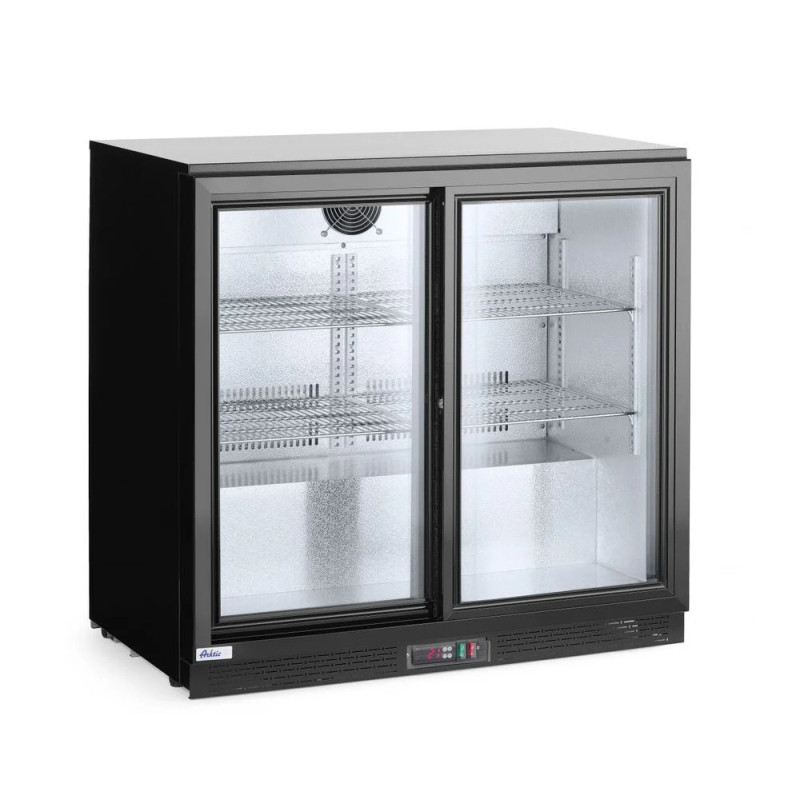 Kühlschrank hinten mit doppelten Schiebetüren – 158L | arktic