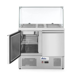 Saladette 2 portes 300L avec vitrine réfrigérée | arktic