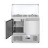 Two Door Salad Counter 300L with Glass Display | arktic