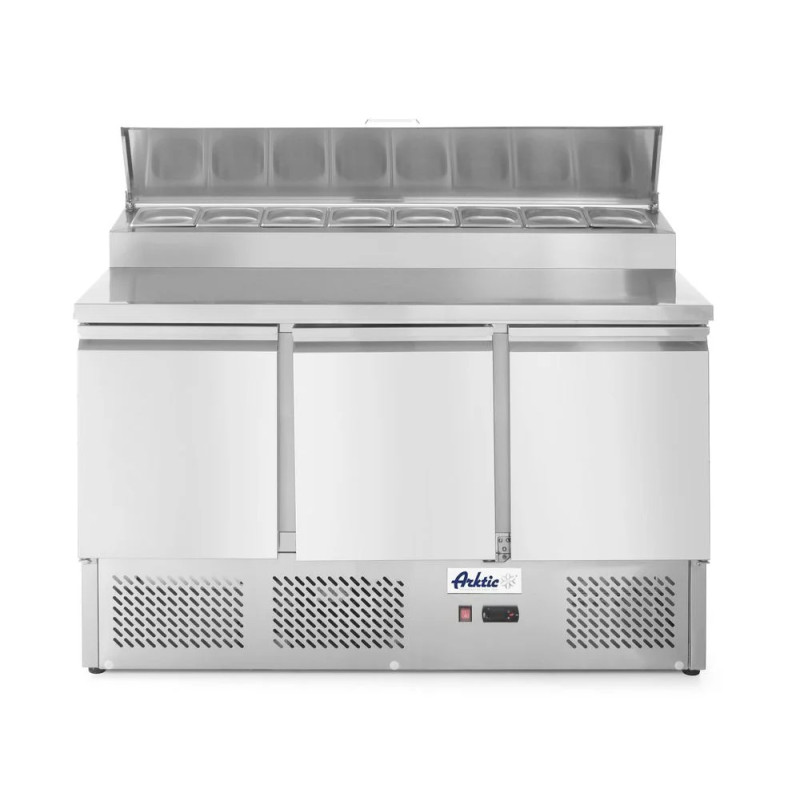 Saladette 3 portes 380L inox surélevée – arktic