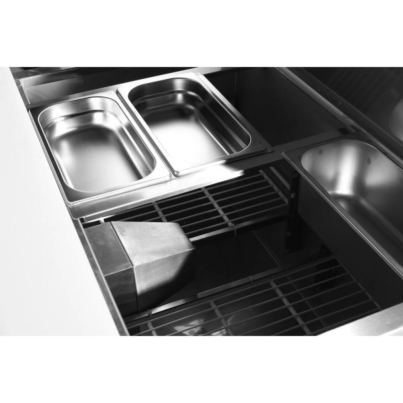 Two Door Salad Counter 300L – Durable Stainless Steel | arktic