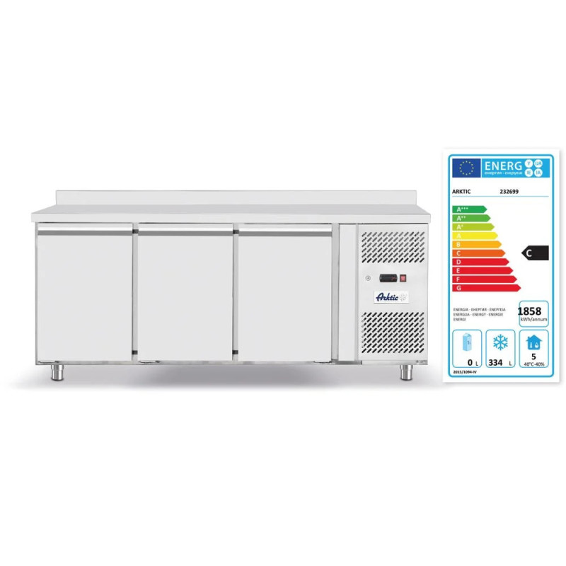 Congélateur comptoir 3 portes 420L – arktic | Réfrigération pro