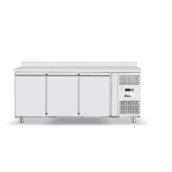 Kühltheke dreitürig 420 L – GN 1/1, Edelstahl | arktic