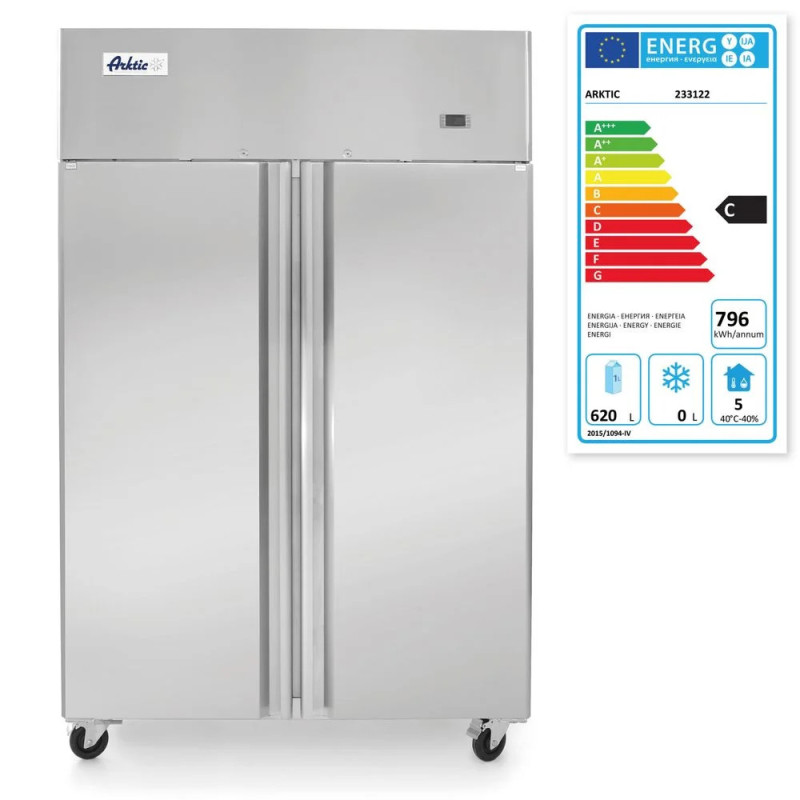 Refrigerator with 2 Doors 900 L – Durable Stainless Steel | arktic