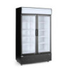 Rückwandkühlschrank zweitürig mit LED-Blende – arktic