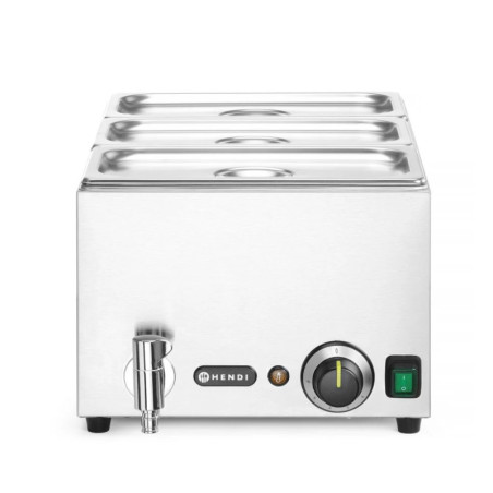 Bain-marie avec robinet vidange 3L – économie énergie | hendi