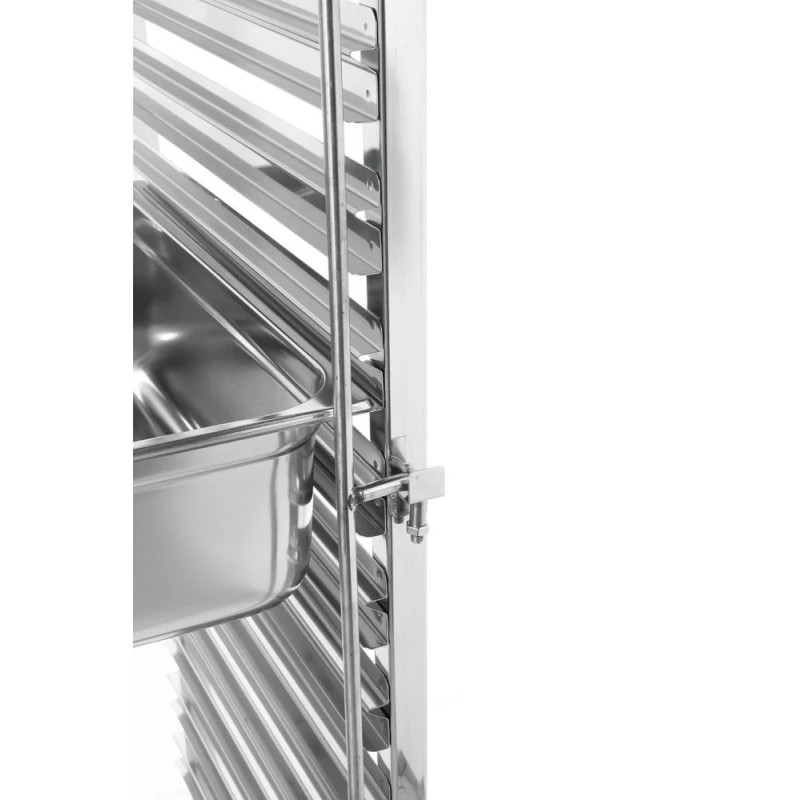 Clearing trolley 7 x GN 1/1 with brakes – hendi