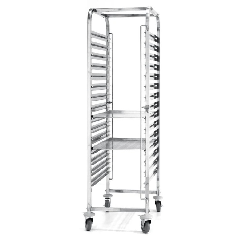 Chariot porte-plateaux 15x 600x400 – mobilité sûre | hendi