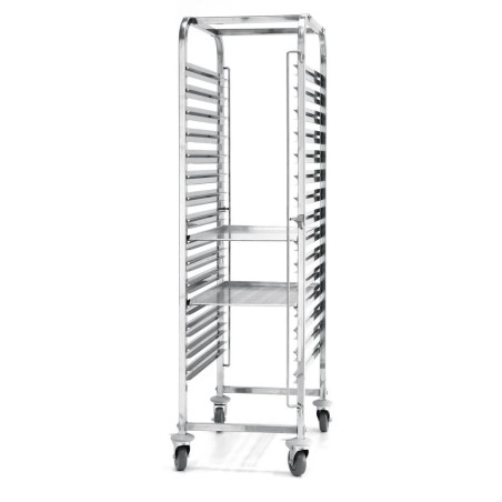 Abräumwagen 15x600x400mm mit Verriegelung | hendi