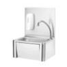 Kitchen Sink with Knee-Operated Faucet 400x330x600 mm | hendi