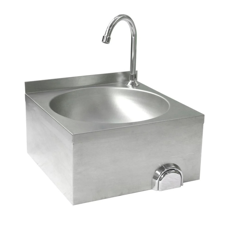 Washbasin Knee Operated – Durable Stainless Steel | hendi