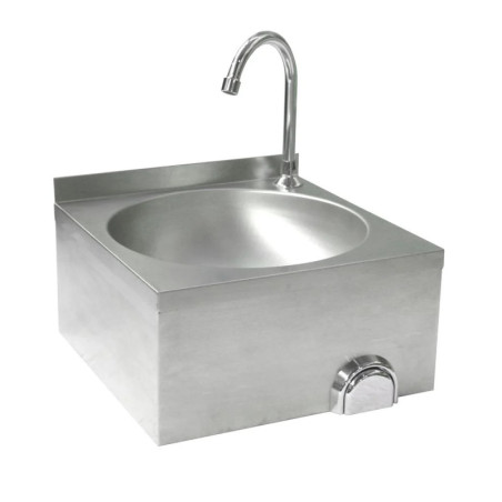 Washbasin Knee Operated – Durable Stainless Steel | hendi