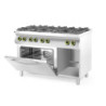 Gas Cooker 6-Burner with GN 1/1 Oven – hendi 225899