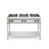 Gasherd 6 Kochfelder 28,5 kW – offener Unterbau | hendi