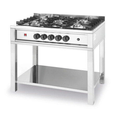 Cuisinière gaz 5 feux châssis ouvert – hendi 900x640x910