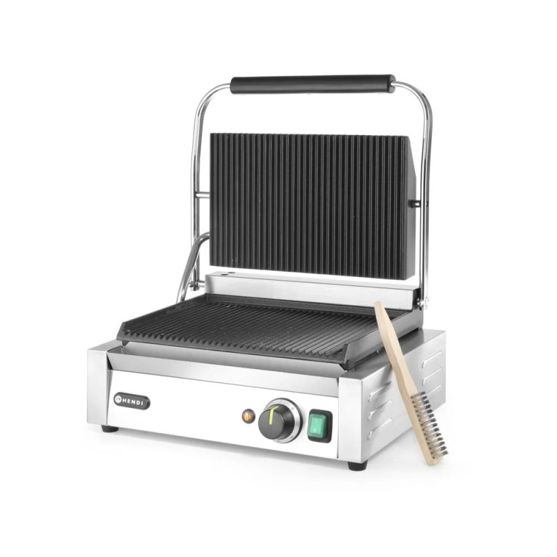 Kontaktgrill Panini – 2200W Gusseisen Grillplatten | hendi