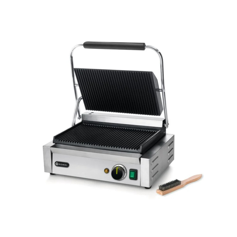 Kontaktgrill Panini – 2200W Gusseisen Grillplatten | hendi