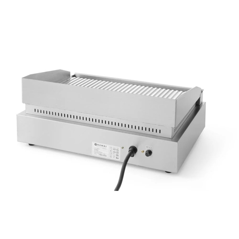 Grill rainuré acier inox 2400W – hendI 203170