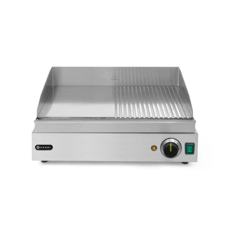 Grillplatte mit glatter & gerillter Fläche – hendi 435x550 mm