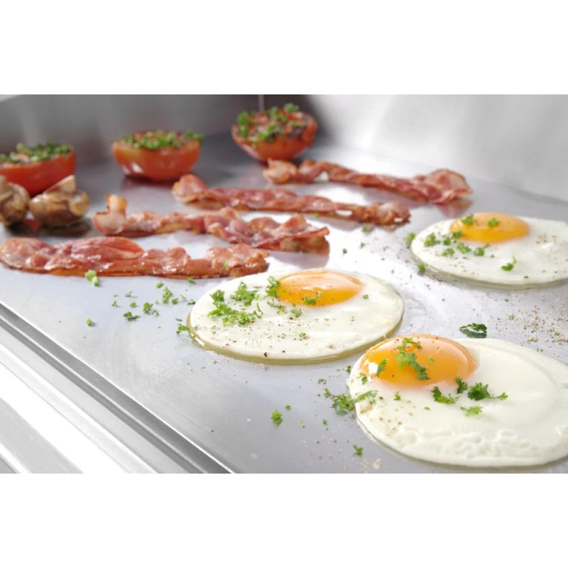 Grill surface lisse inox 527x404 mm – hendi 203149