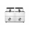 Friteuse à induction 2 x 8 L avec robinet de vidange | hendi