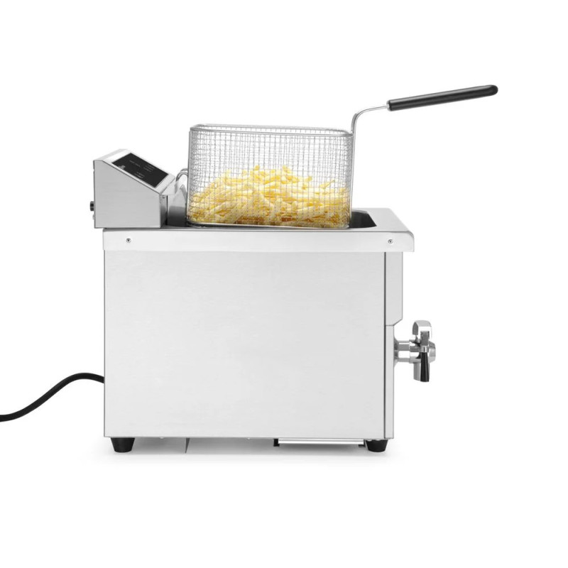 Induction Deep Fryer 8L with Drain Tap – hendi 215012
