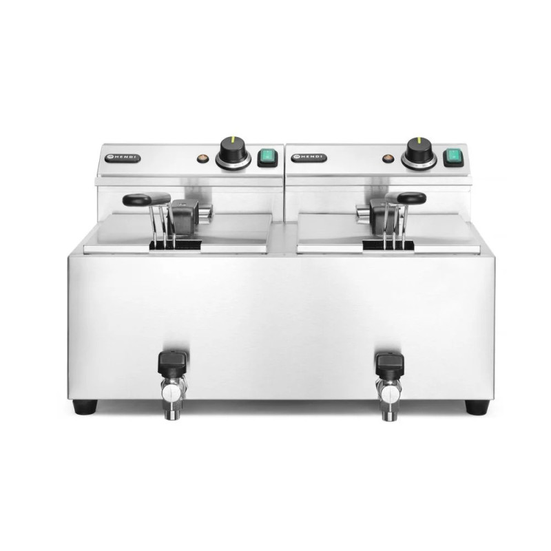 Deep fryer Profi Line 16L with drain tap | hendi