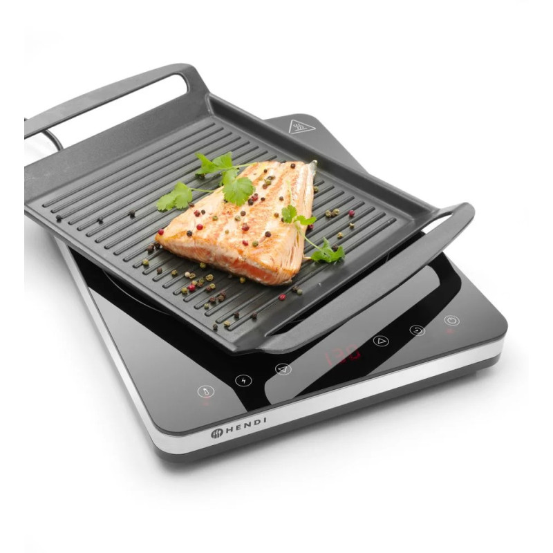 Plaque de cuisson induction 2000 W – inox compact | hendi