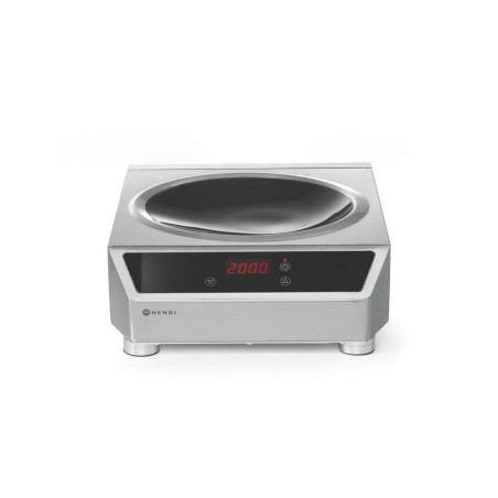 Wok à induction 3500 W acier inoxydable – hendi