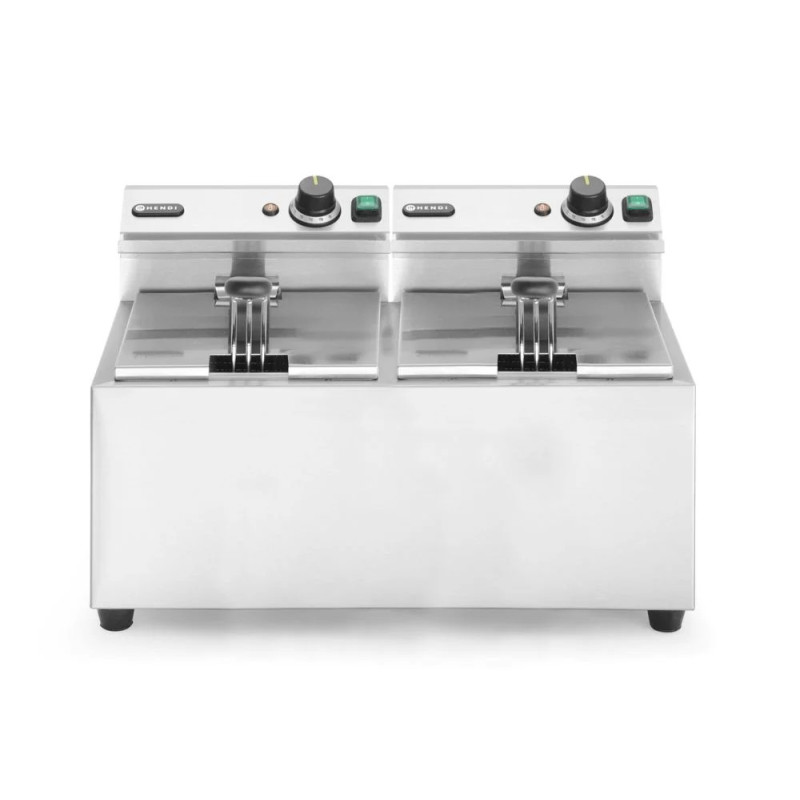 Fritteuse Profi Line 2×8 l – 7000 W Leistung | hendi