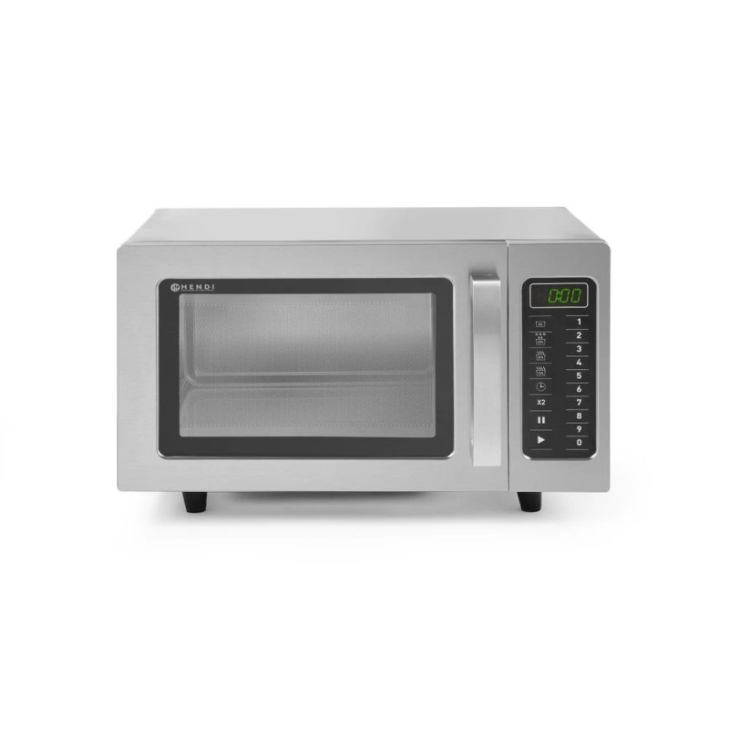 Mikrowelle programmierbar 1000W – Edelstahl, 509x572x306 mm | hendi