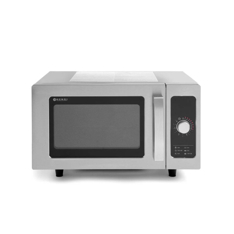 Mikrowelle 1000W mit Edelstahlgehäuse – Hendi | 430x515x308 mm