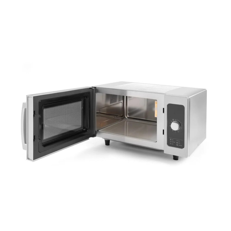 Mikrowelle 1000W mit Edelstahlgehäuse – Hendi | 430x515x308 mm