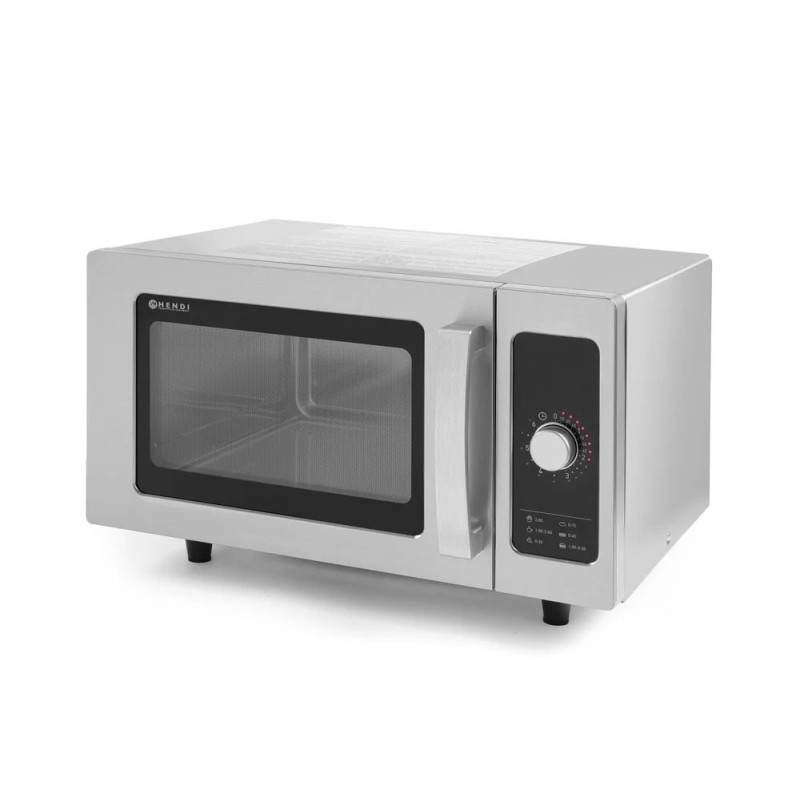 Mikrowelle 1000W mit Edelstahlgehäuse – Hendi | 430x515x308 mm