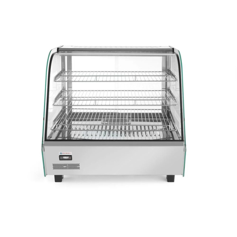 Vitrine de table chauffante 120L – acier inox | hendi